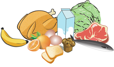 Нарисованные продукты