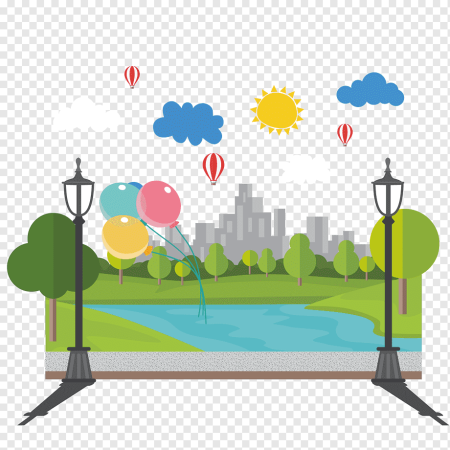 Flat Design парк