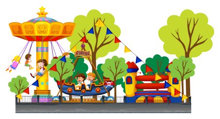 Вывеска для детского парка аттракционов