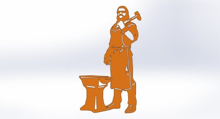 Кузнец силуэт