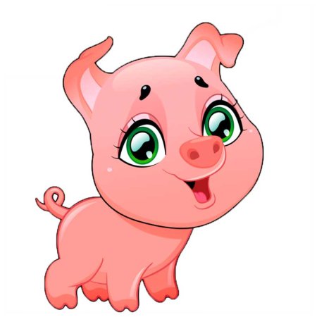 Свинья мультяшный