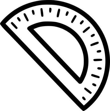 Иконки линейка транспортир