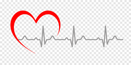 ЭКГ на белом фоне