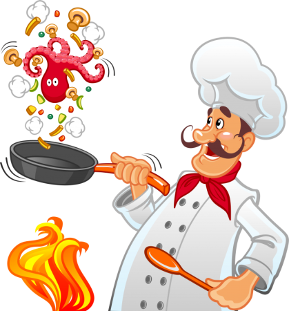 Повар рисунок