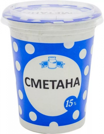 Сметана в баночке