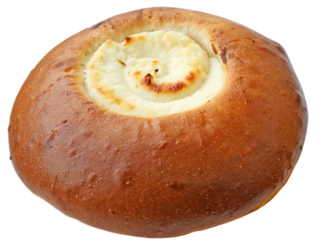 Ватрушка на белом фоне