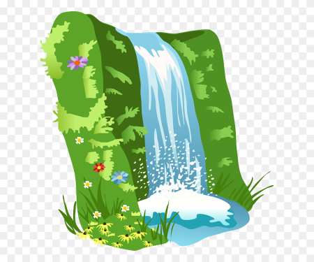 Водопад мультяшный