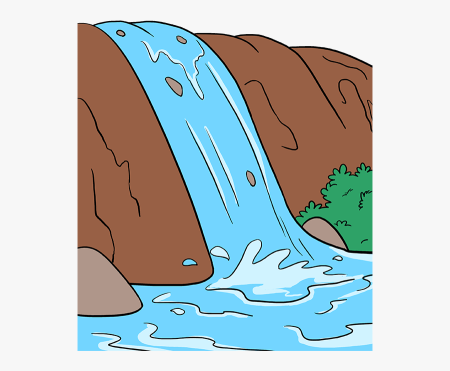 Водопад мультяшный