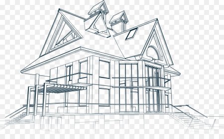 Архитектурные проекты домов карандашом