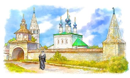 Суздаль иллюстрации монастырь