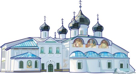 Суздаль Тихвинская Церковь рисунок