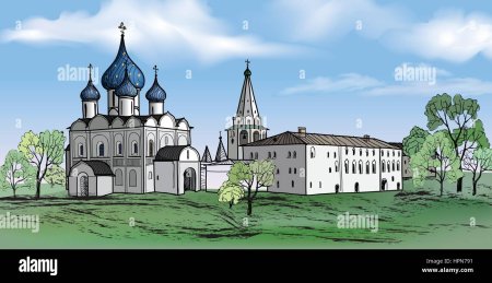 Церкви Суздаля вектор