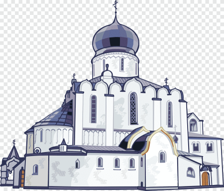 Церковь на прозрачном фоне