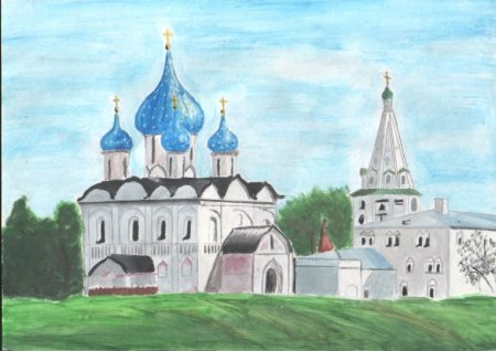 Суздаль раскраска
