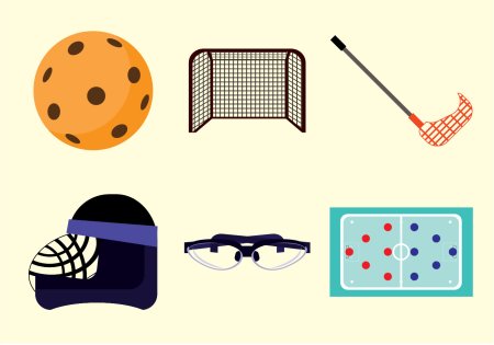Floorball вектор