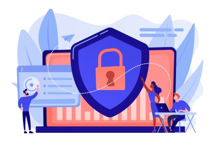 Информационная безопасность Векторная иллюстрация