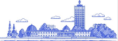 Очертание города Архангельска