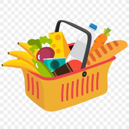 Корзина с продуктами для детей
