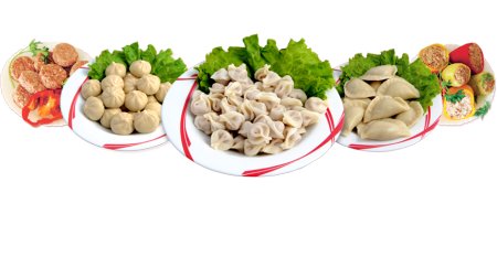 Пельмени вареники вектор