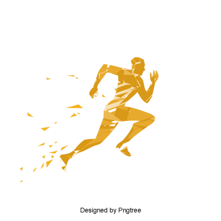 Спортсмен бежит