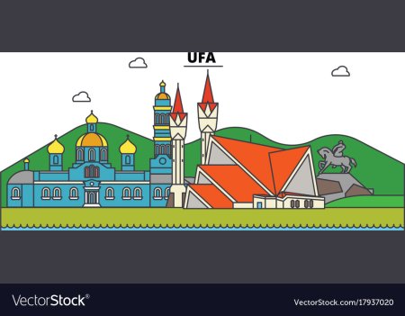 Силуэты достопримечательностей Уфы