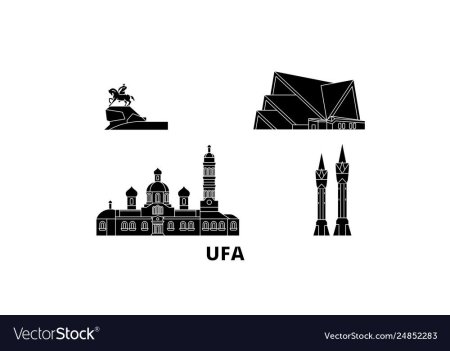 Уфа достопримечательности вектор