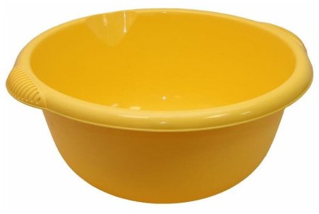 Таз 16л круглый м2507 желтый (20)