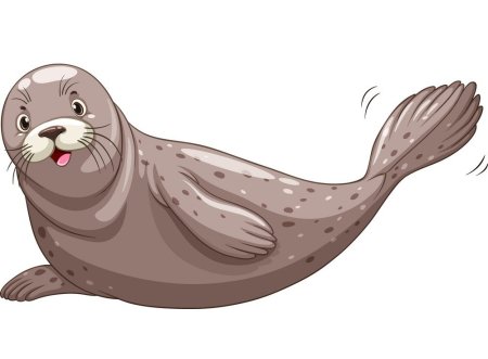 Морской котик рисунок для детей