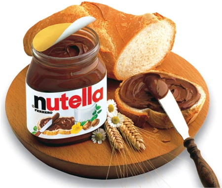 Nutella на прозрачном фоне