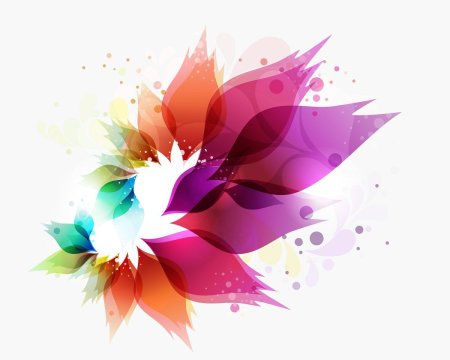 Абстрактные векторные цветы