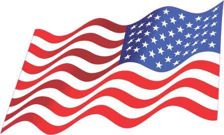Американский флаг мультяшный