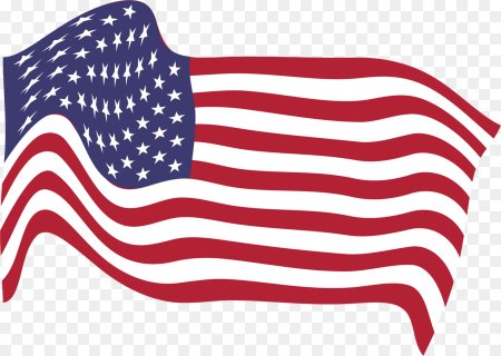 Развивающийся флаг США