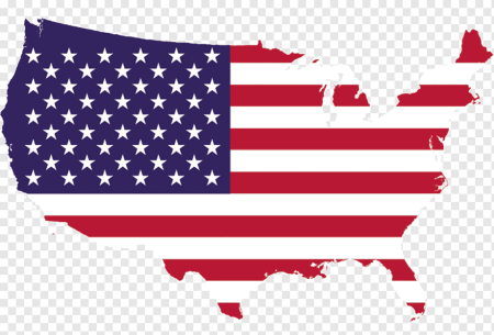 Карта США без фона