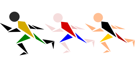 Легкоатлетическая эстафета вектор
