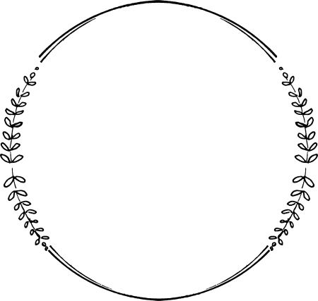Рамка круглая тонкая