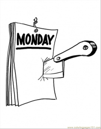 Monday рисунок