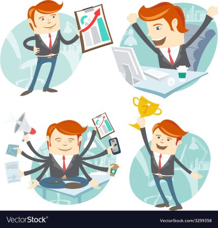Счастливый сотрудник рисунок
