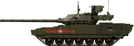Танк Армата сбоку