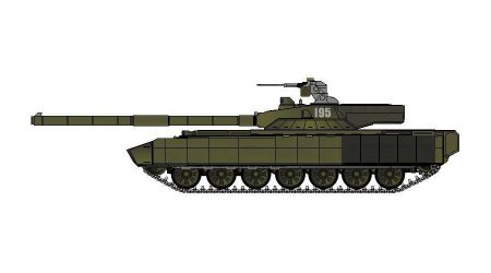 Танк т-14 Армата сбоку