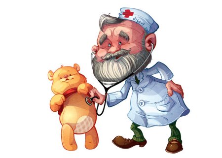 Доктор Айболит на прозрачном фоне для детей