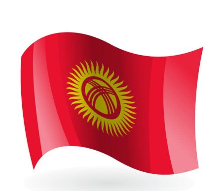 Флаг Киргизии вектор