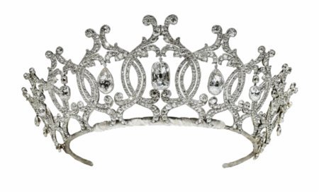 Diamond Silver Tiara Crown