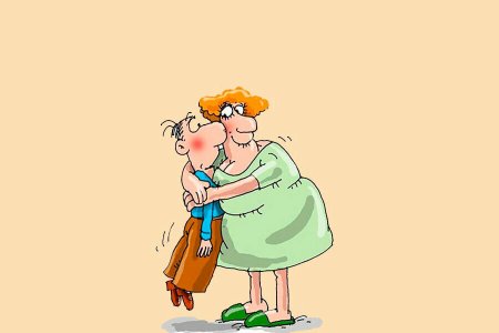 Теща и зять карикатура