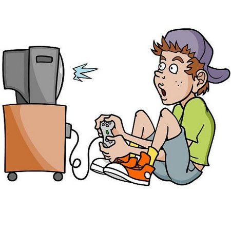 Зависимость от компьютерных игр иллюстрация