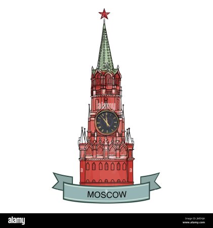 Знак Спасская башня Кремль