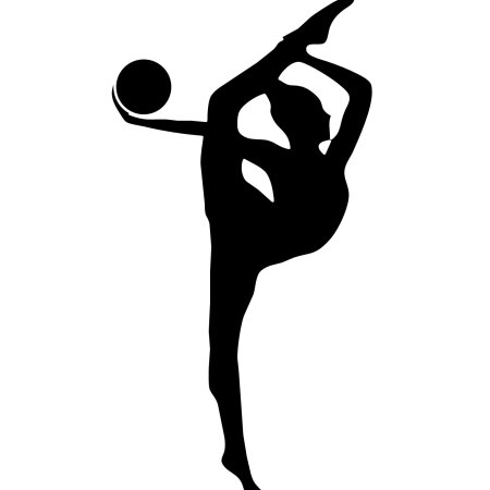 Силуэт гимнастки художественной