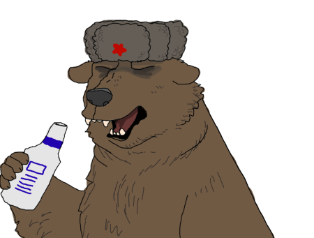 Медведь в шапке ушанке