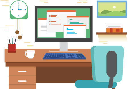 Рабочее место вектор