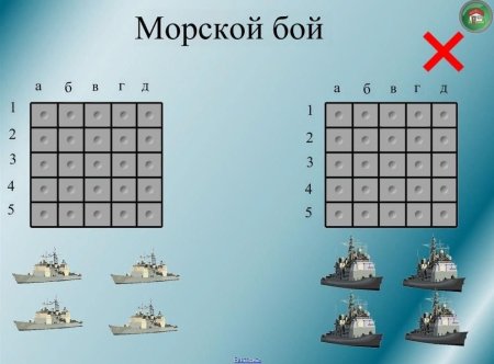 Морской бой сбоку игра