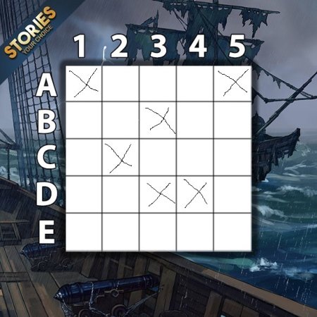 Поле для морского боя 5 на 5